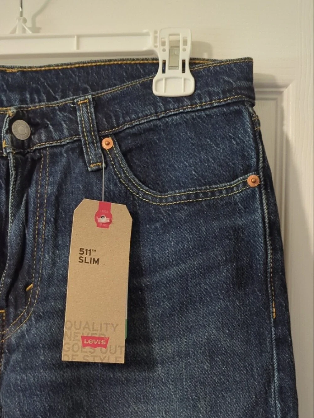 Levi's 511 Slim Straight Jeans in Dark Indigo Wash